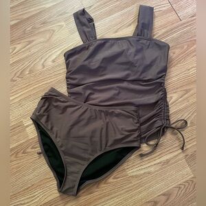 Women’s Brown Tankini Swimsuit